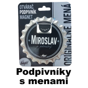 Podpivníky s menami