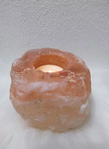 Soľná lampa na čajovú sviečku