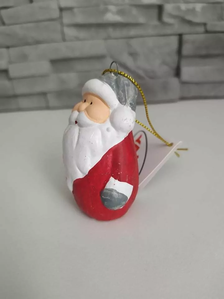 Keramický mini Mikuláš na zavesenie