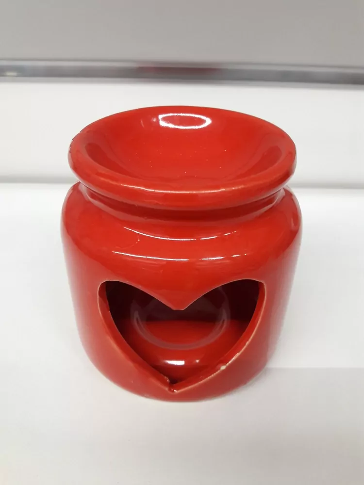 Aromalampa so srdcom červená