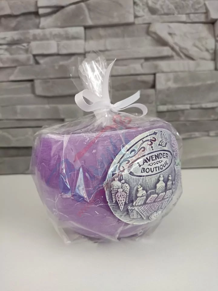 Lampáš na čajovú sviečku- guľa- Lavender