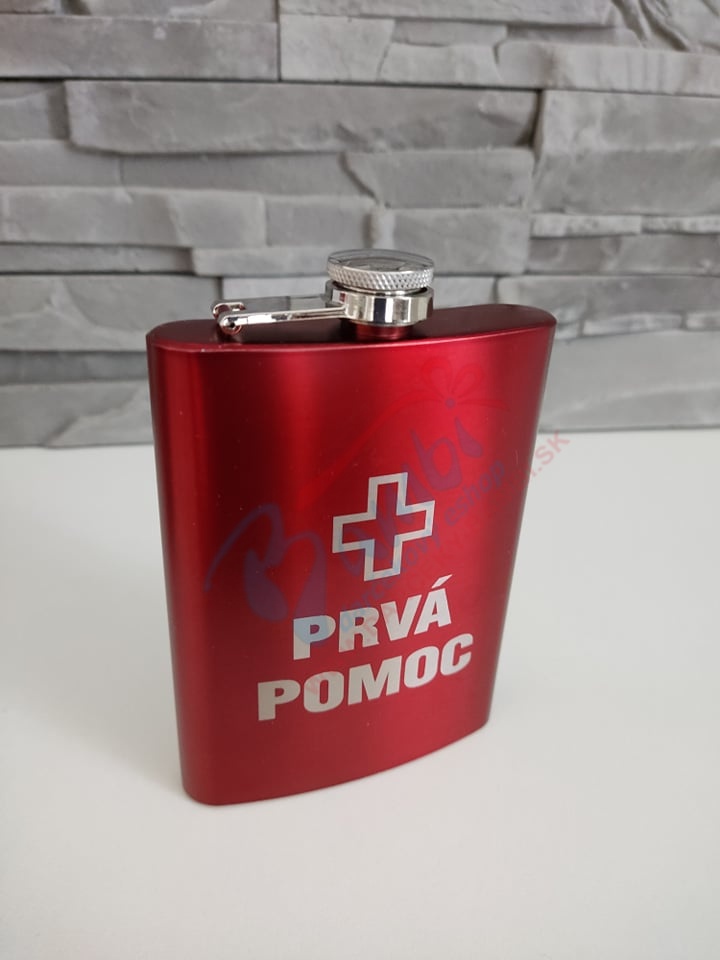 Ploskačka PRVÁ POMOC červená