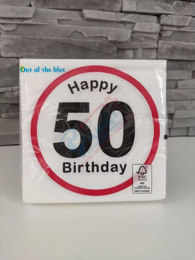 Servítky- HAPPY BIRTHDAY