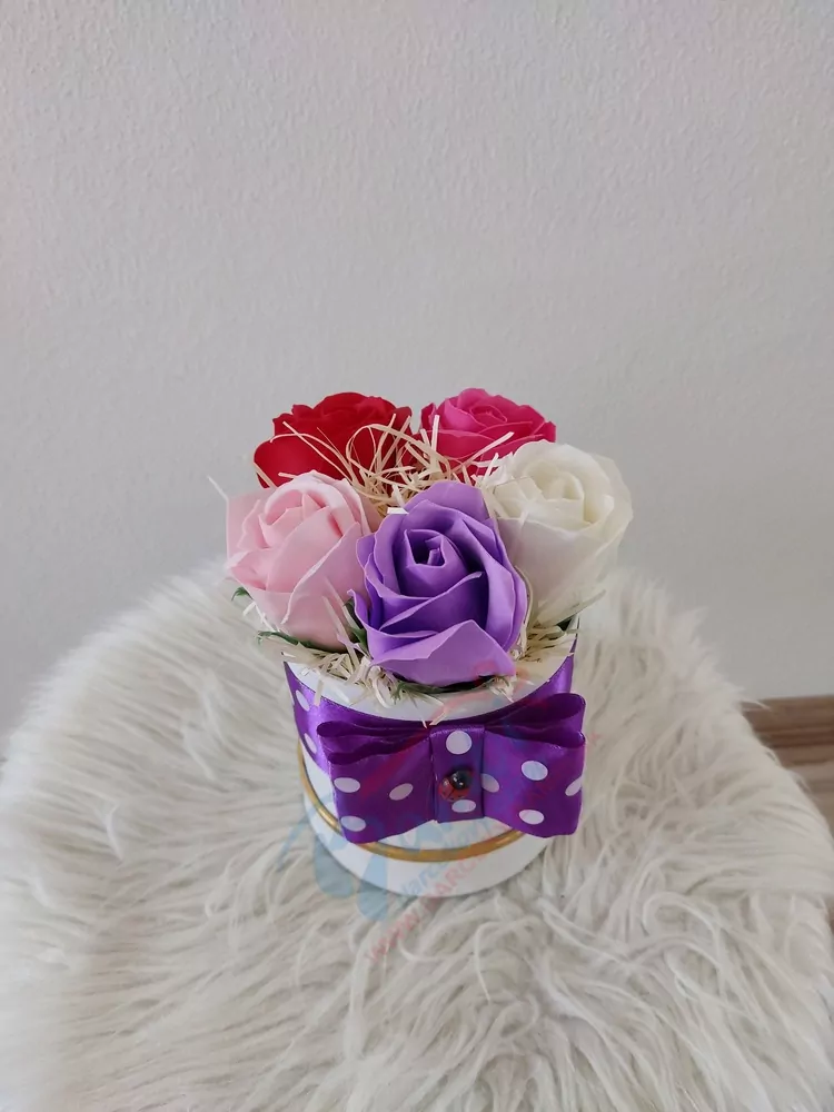 Flowers box- biely mini