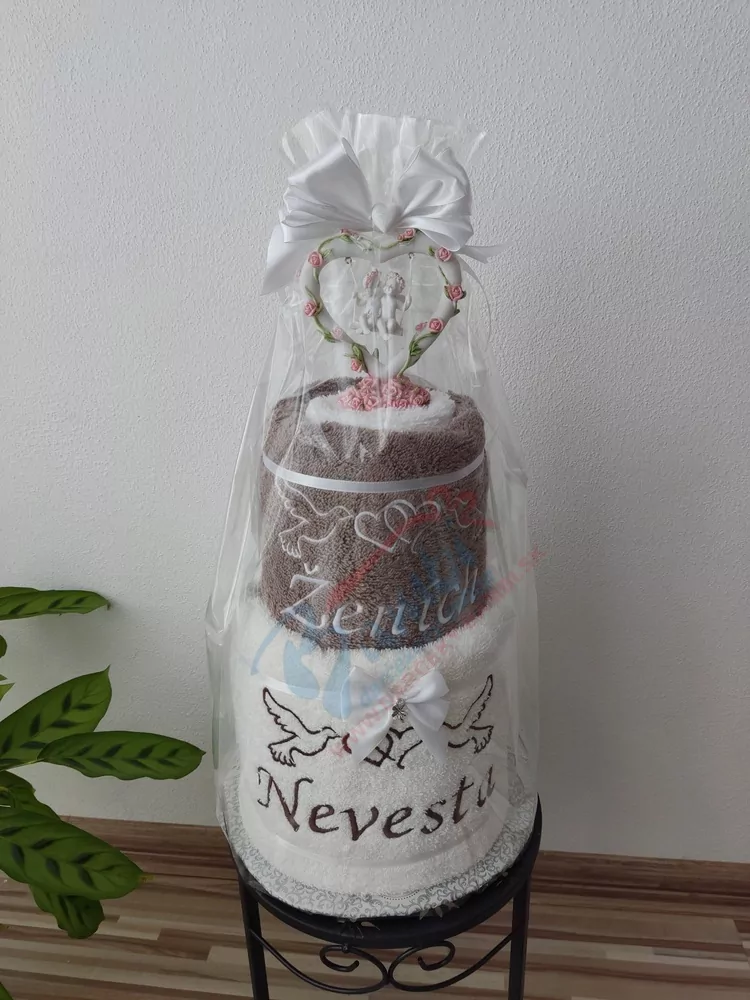 Osušková torta nevesta a ženích