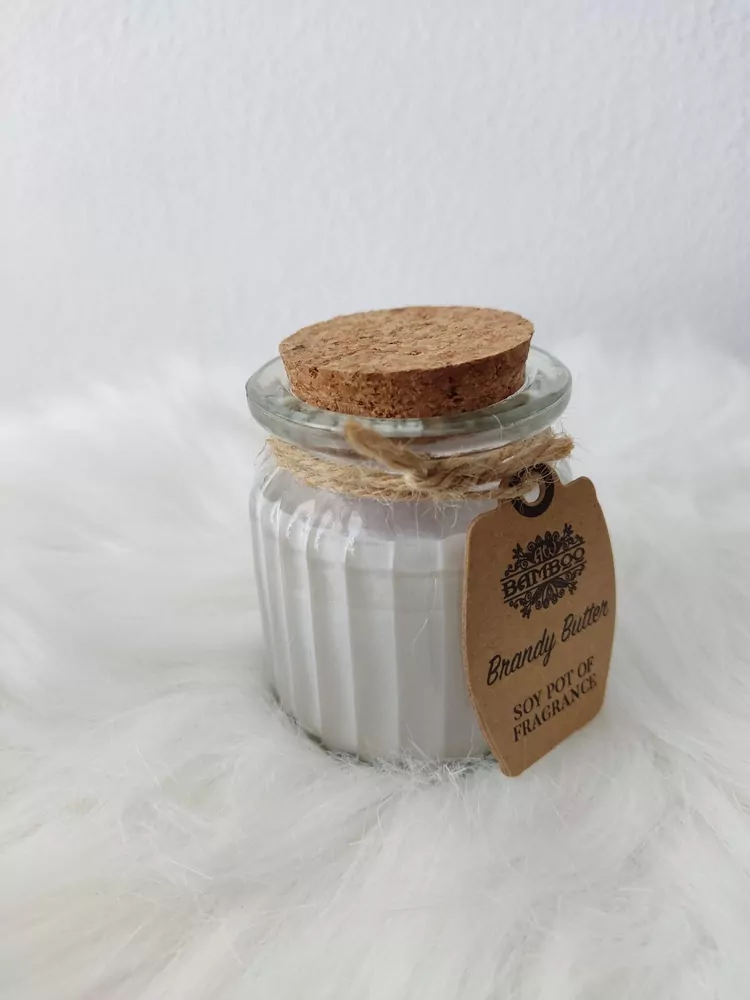 Sviečka s korkovou zátkou - Brandy Butter