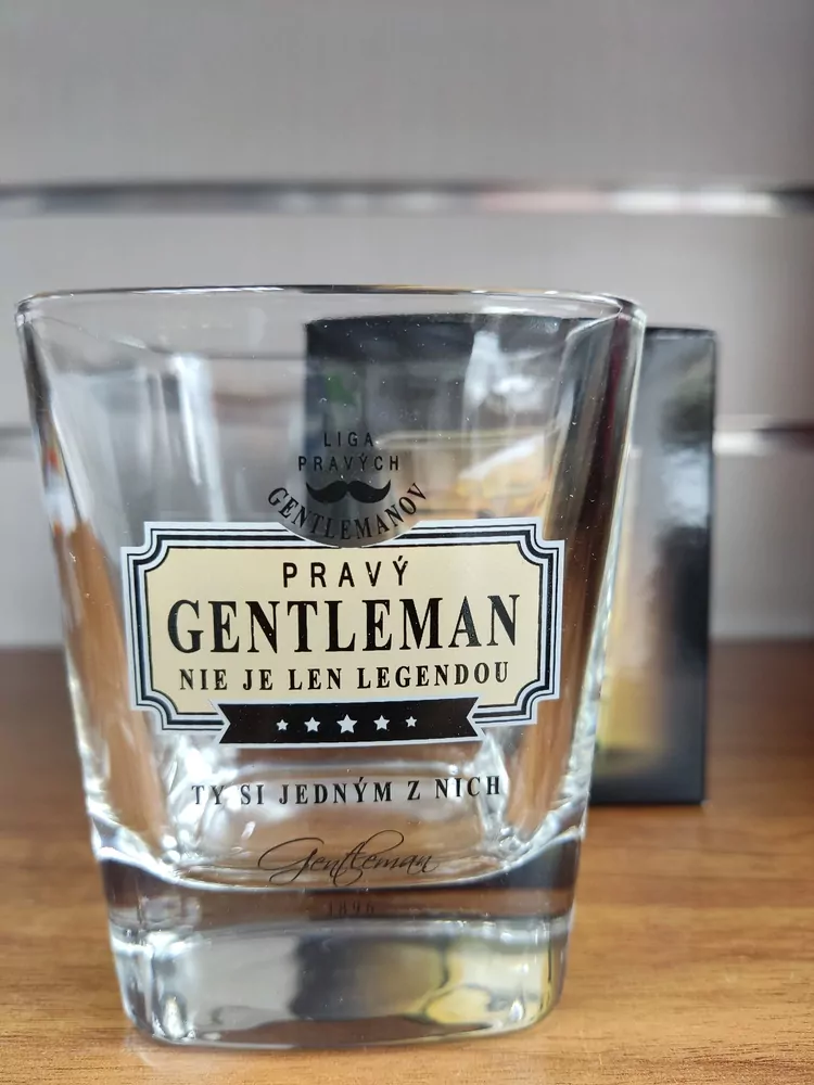 Pohár na whisky Pravý Gentleman 1