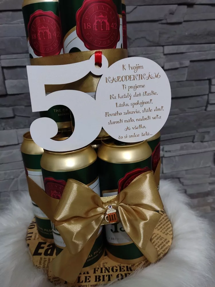 Pivná torta k 50. narodeninám