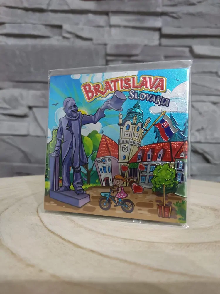 Magnetka - kreslená Bratislava