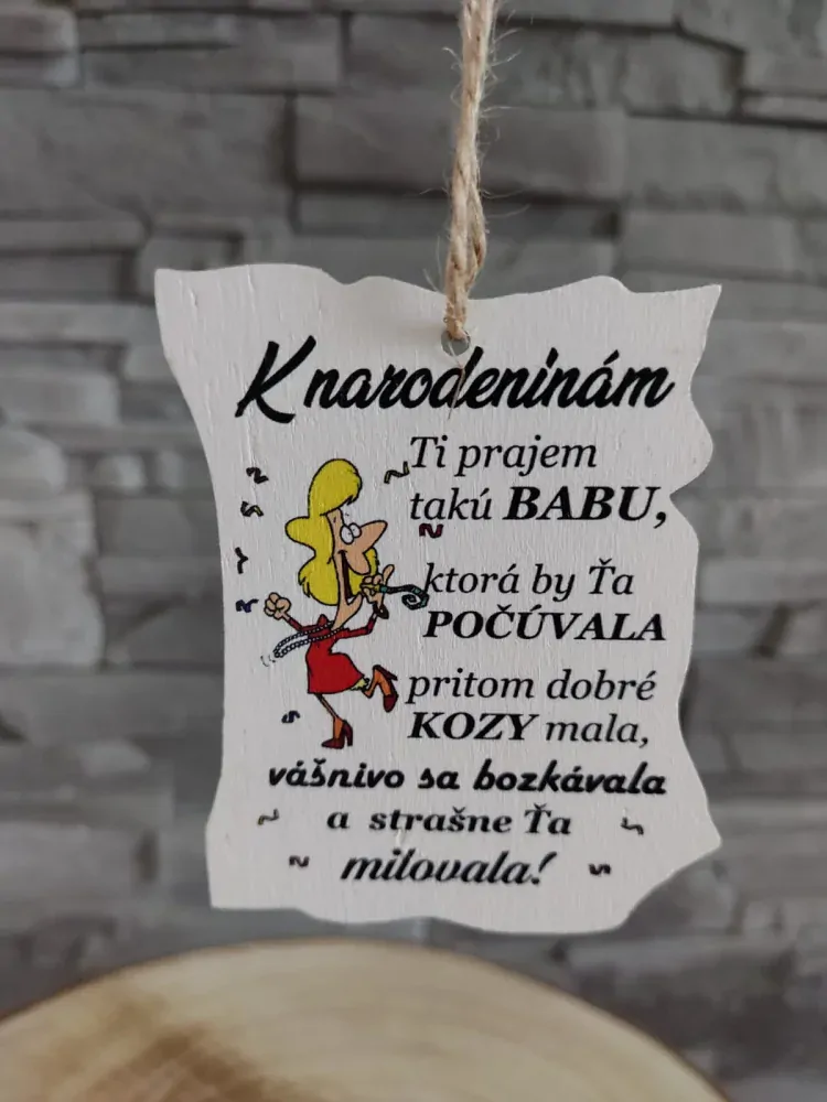 Tabuľka k narodeninám 