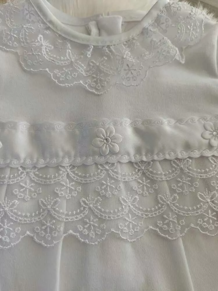 Oblečenie na krst pre dievčatko - čipka
