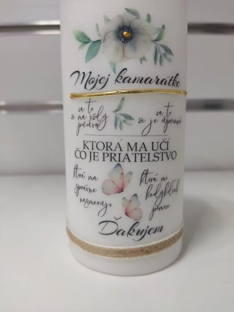 Sviečka: Mojej kamarátke