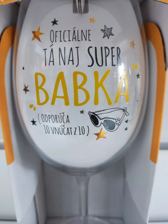 Pohár na víno- Babka