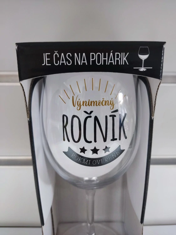 Pohár na víno Výnimočný ročník