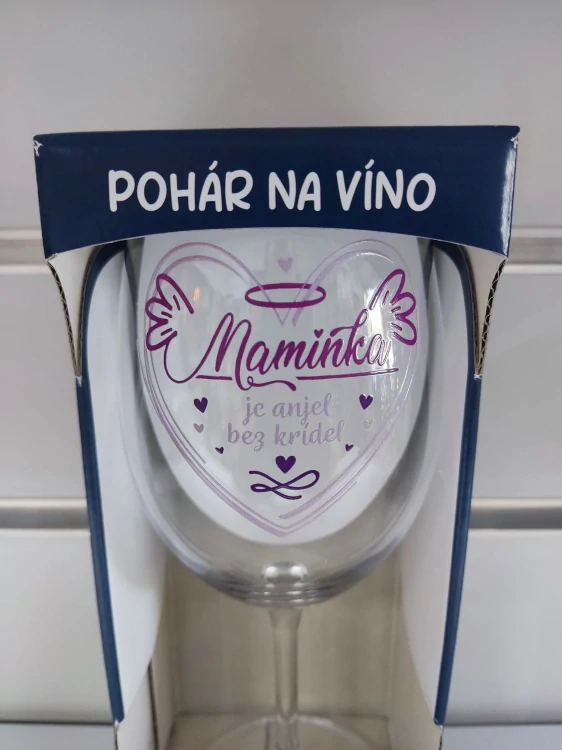 Pohár na víno Maminka