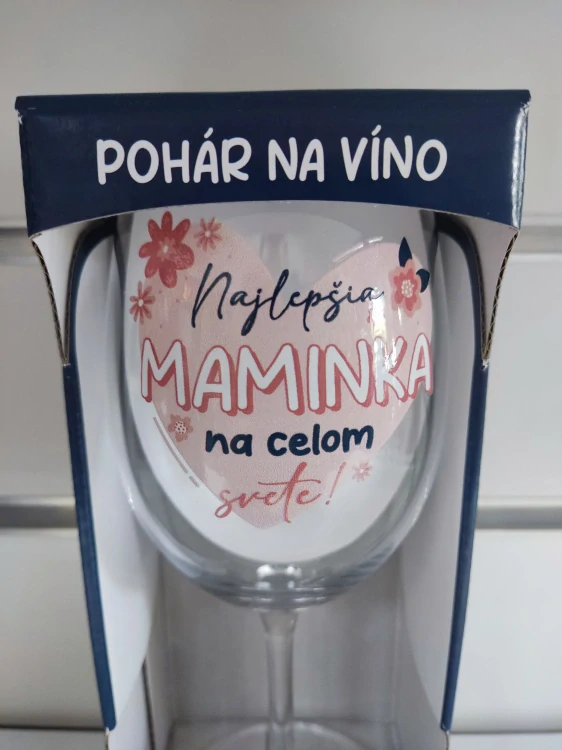 Pohár na víno Najlepšia maminka