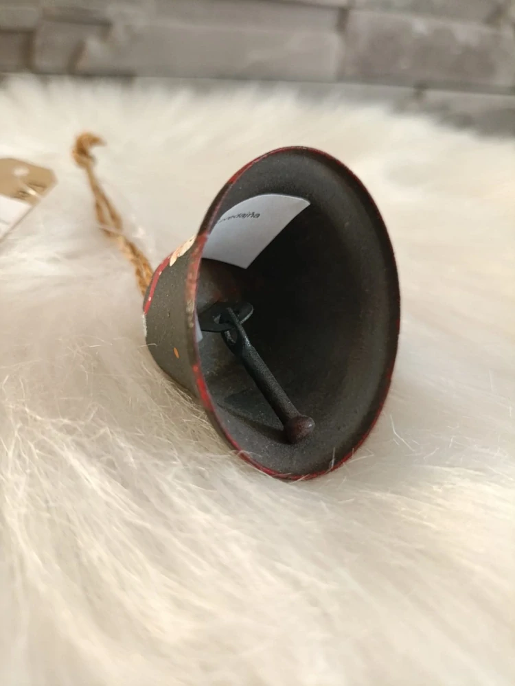 Kovový zvonček Snehuliak