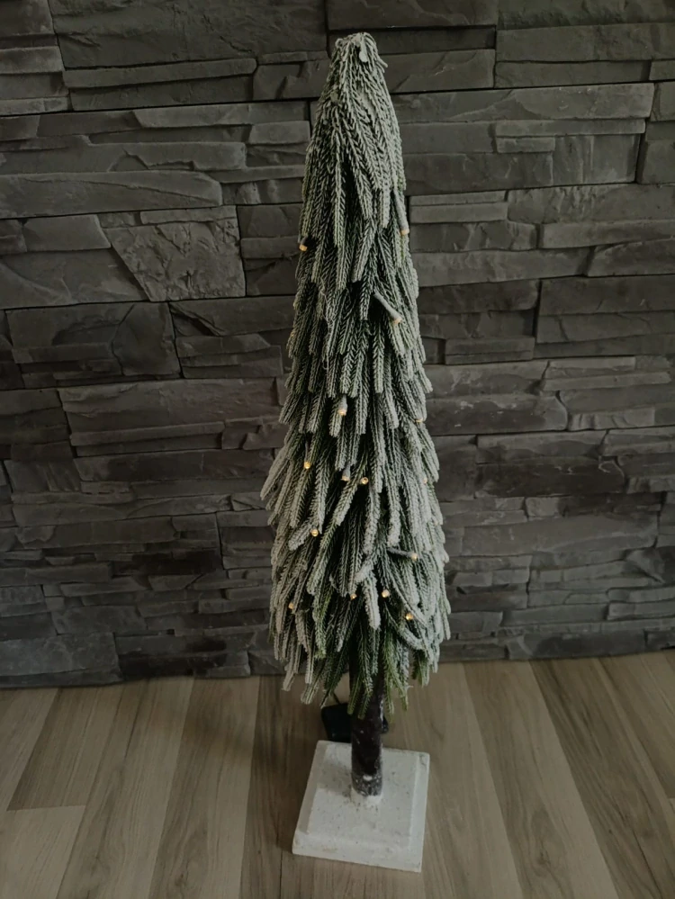 LED zasnežená jedlička 77 cm