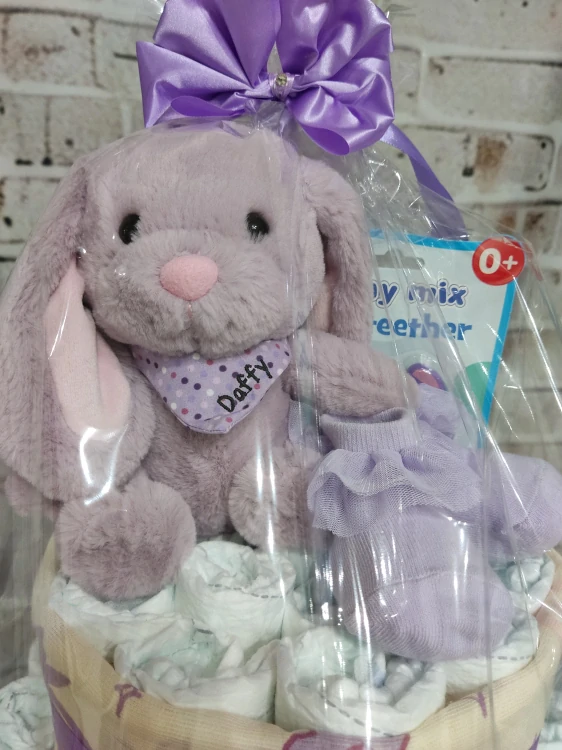 Maxi plienková torta - Vitaj princezná: fialová 