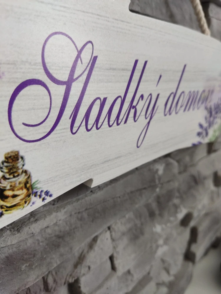 Tabuľka Sladký domov