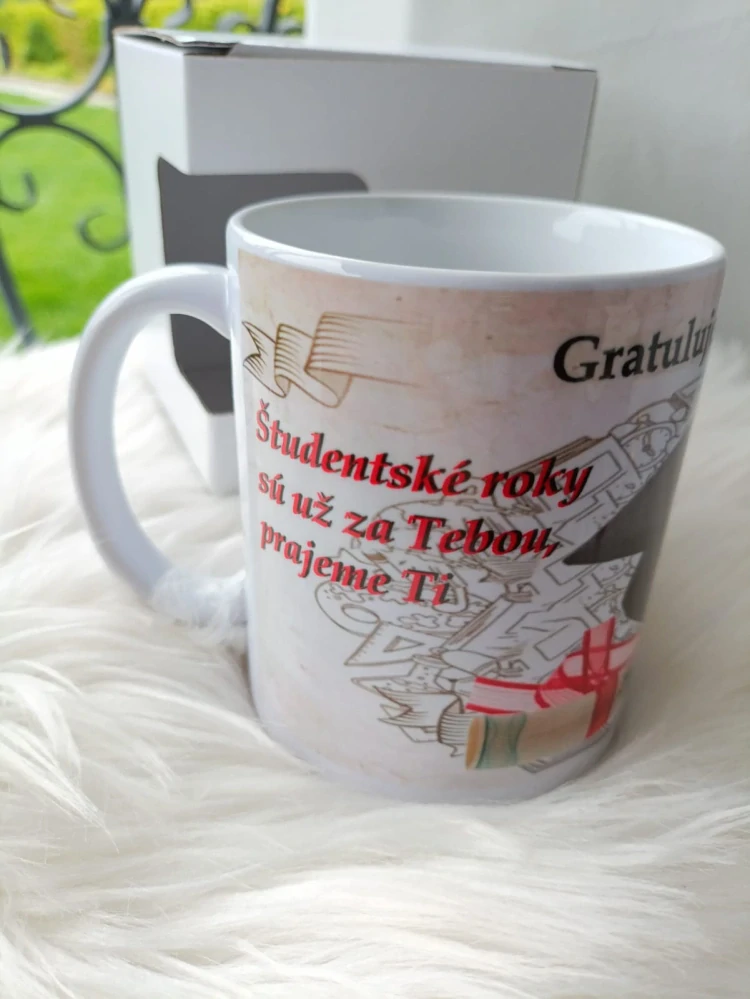 Hrnček na promócie diplom