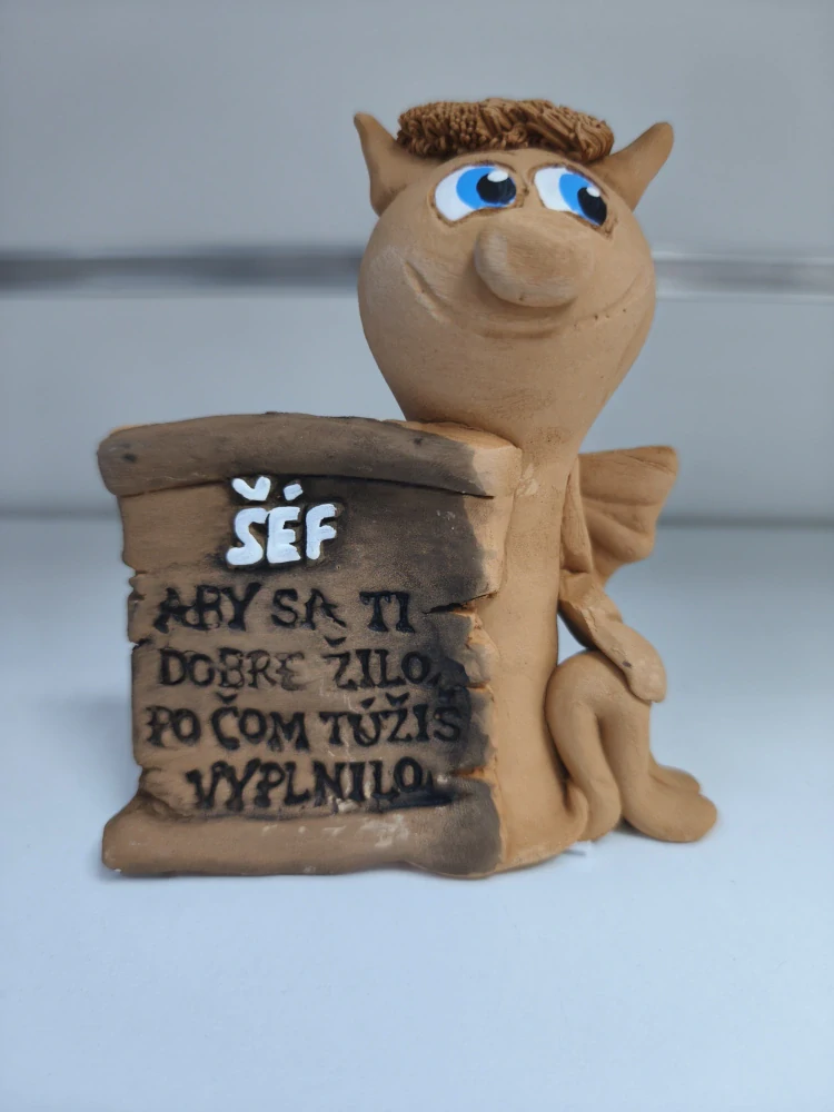 Hlinená postavička šéf/šéfka