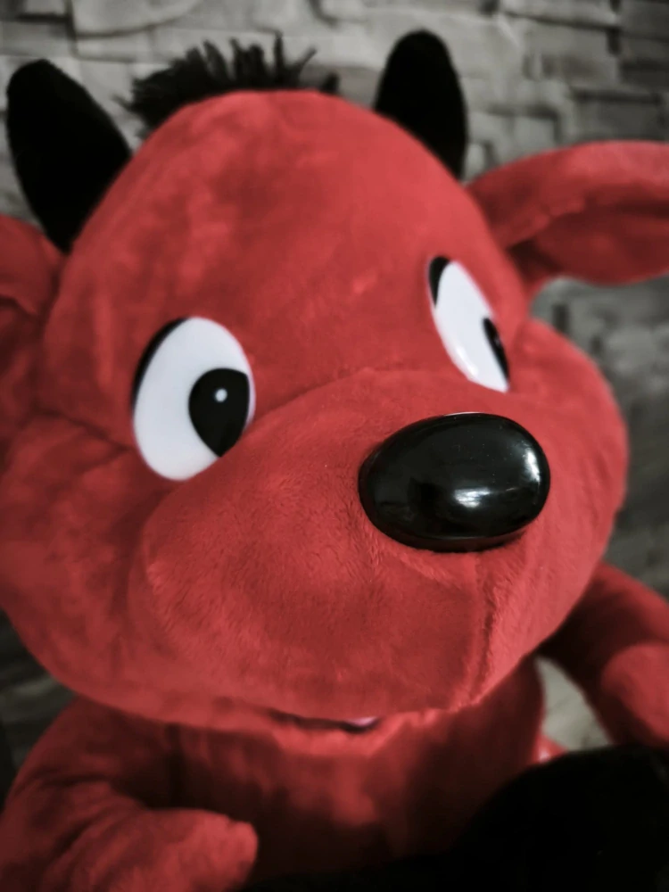 Plyšový čertík so srdiečkom „LOVE“ ❤️😈 45cm