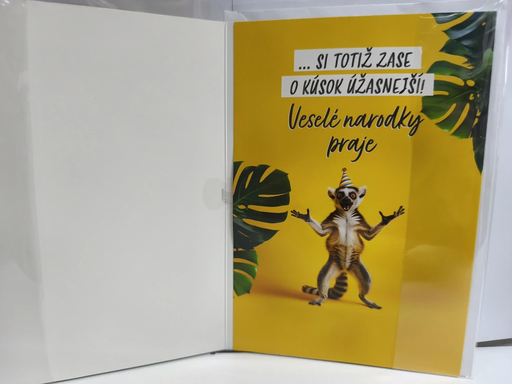 Hracie blahoželanie k narodeninám opica