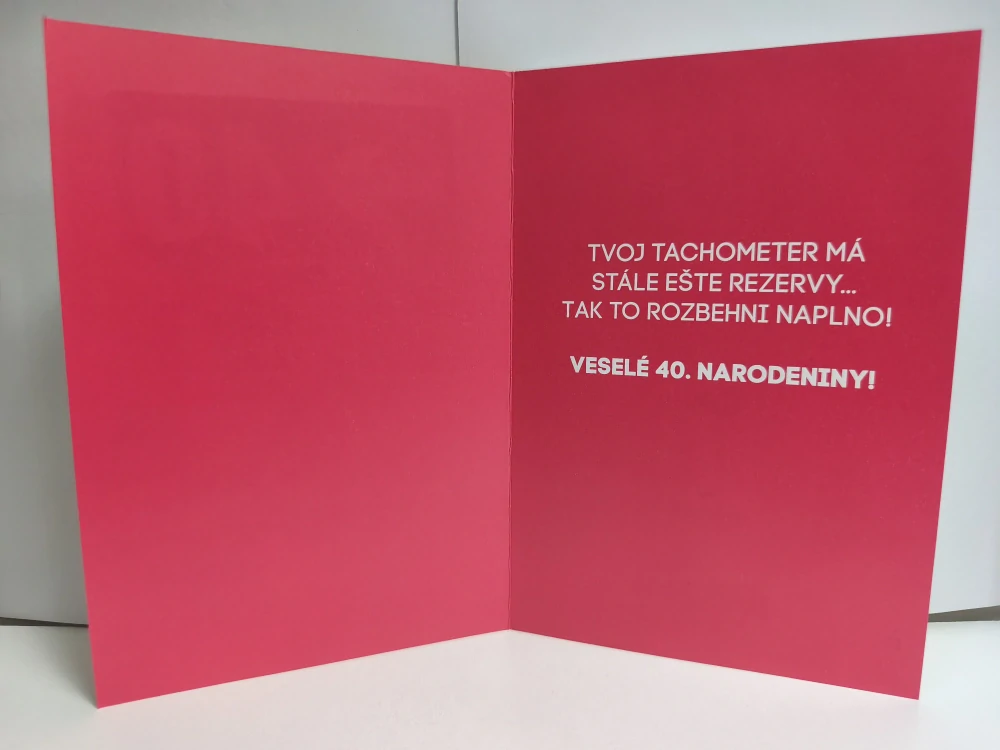 Blahoželanie k 40. narodeninám značky