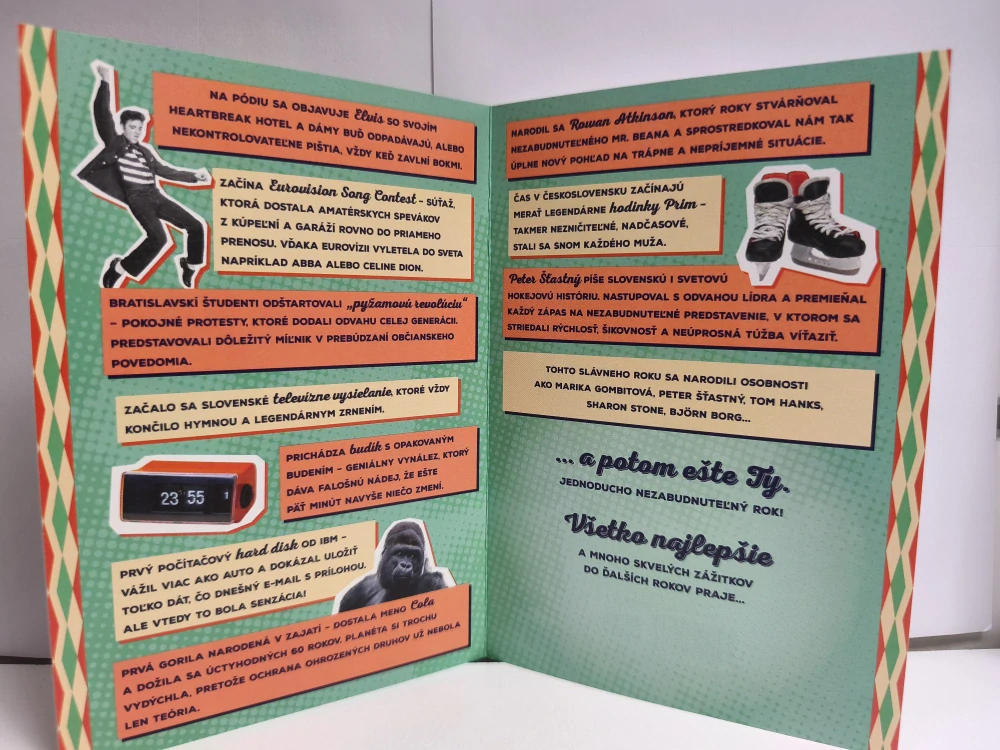 Blahoželanie k 70. narodeninám 1956