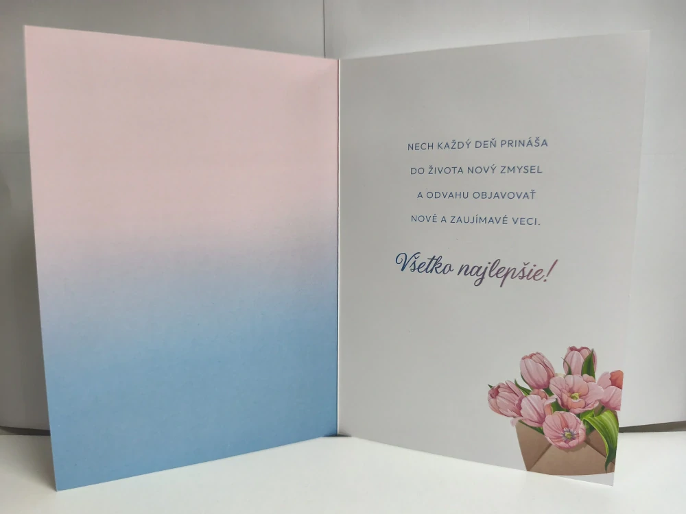 Blahoželanie k meninám tulipány