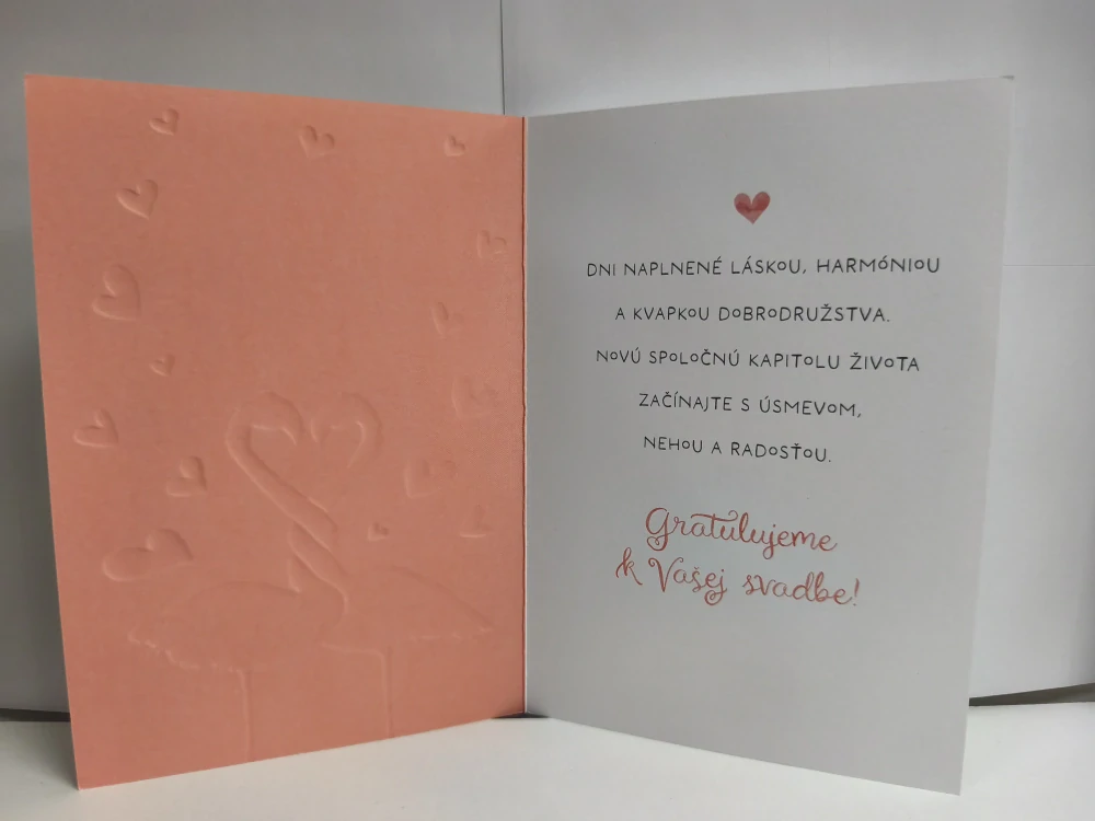 Blahoželanie K Vašej svadbe plameniaci