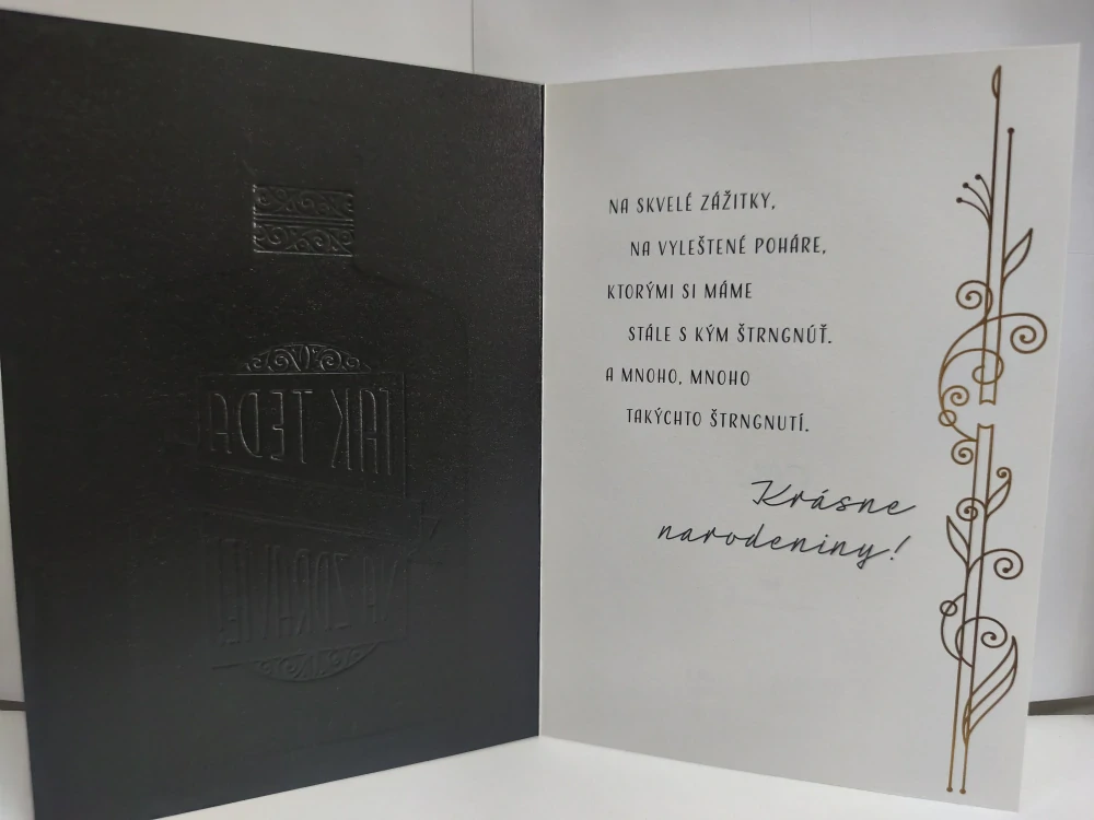 Blahoželanie na zdravie fľaša