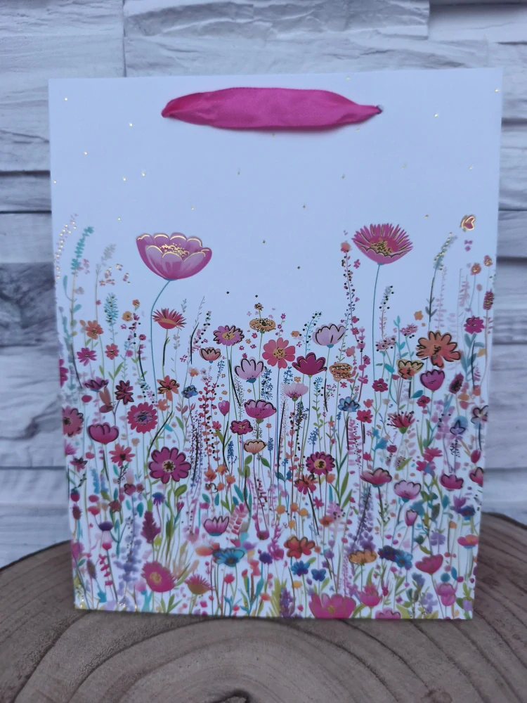 🌸 Darčeková taška s motívom lúčnych kvetov