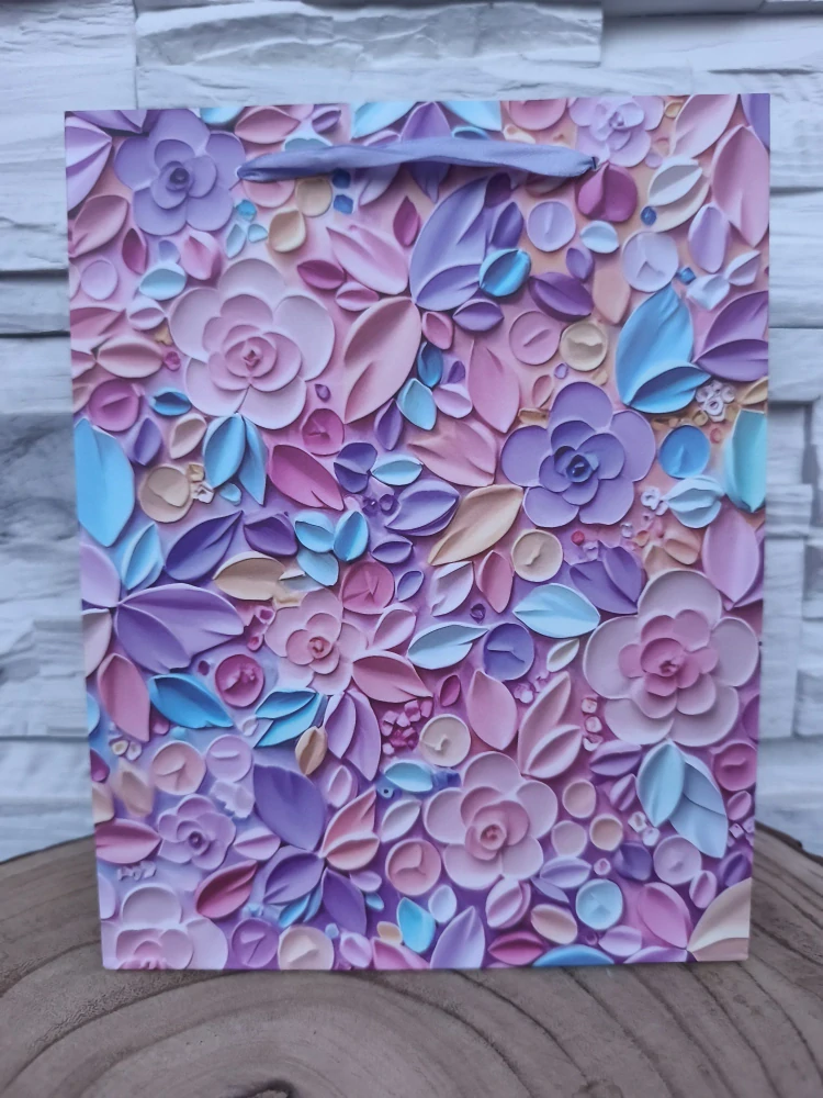 🌺 Darčeková taška s motívom kvetov