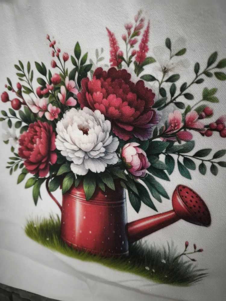 Plátená taška Kytica kvetov 🌸