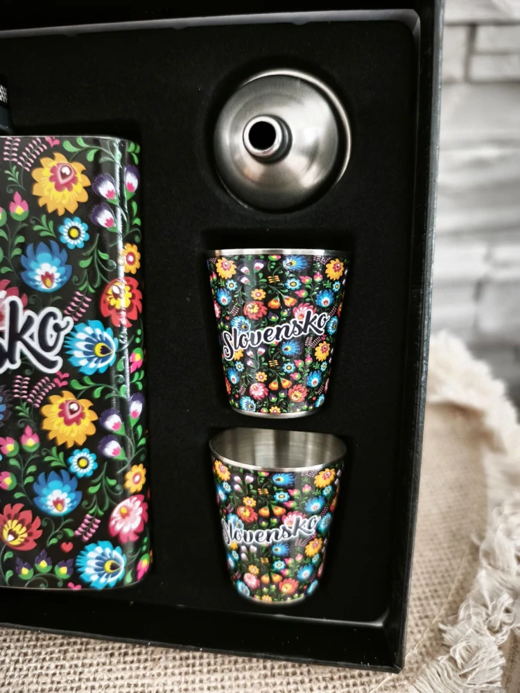 Darčeková sada Ploskačka Slovensko 🖤🇸🇰🌸