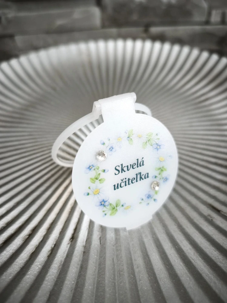 ---💖 Praktické zrkadielko „Skvelá učiteľka“