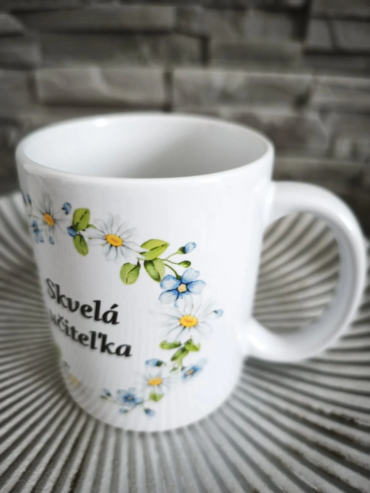 ---☕ Keramický hrnček „Skvelá učiteľka“