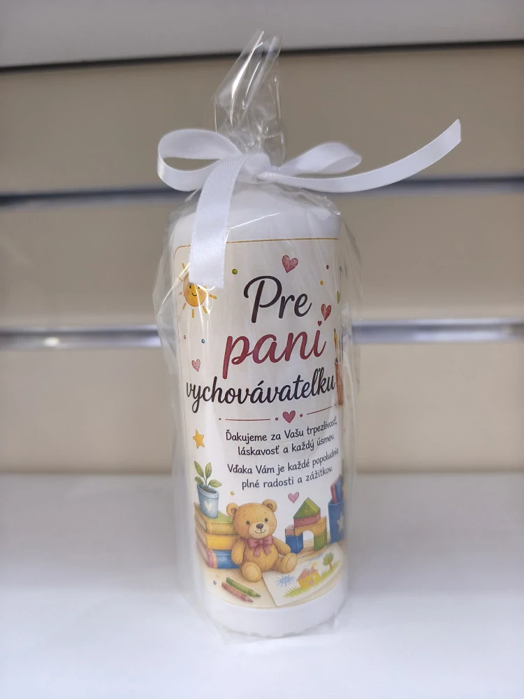 Darčeková sviečka pre pani učiteľku ❤️