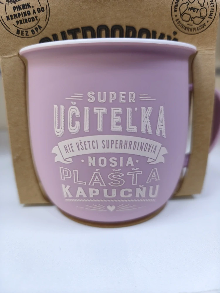 Outdoorový hrnček Super učiteľka