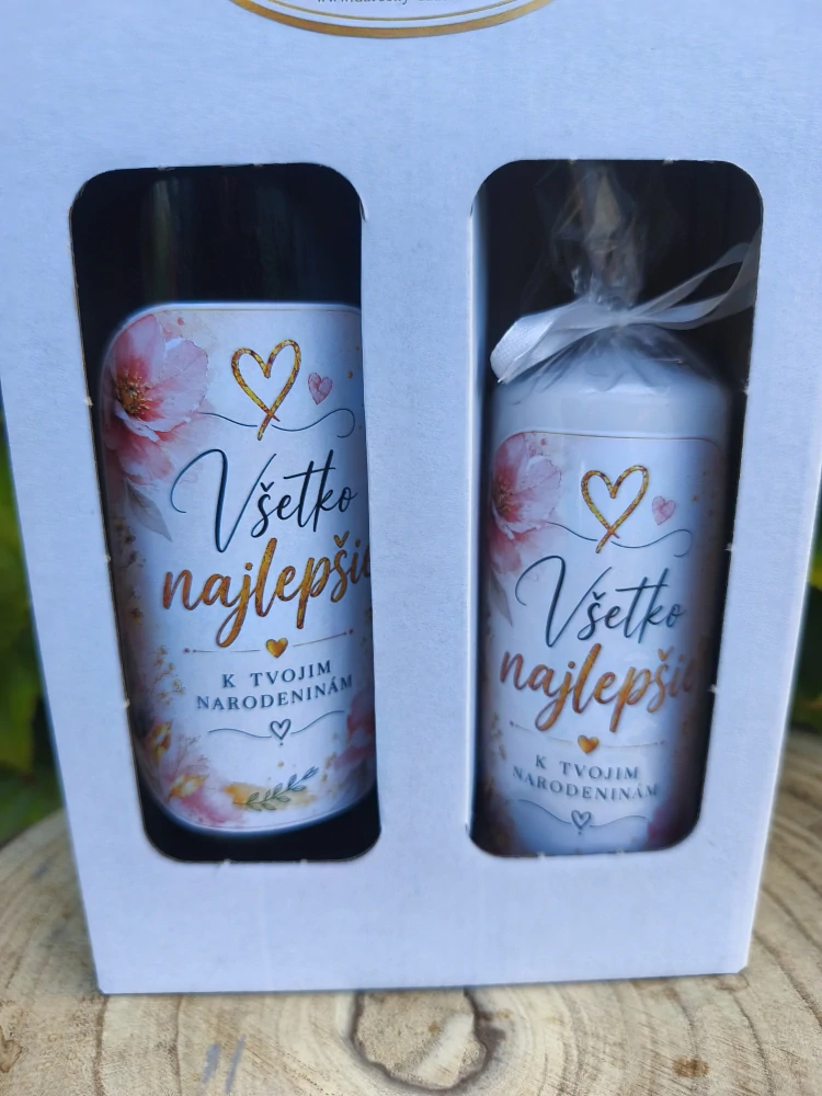 Darčeková sada „Všetko najlepšie“ 🍷🕯️🎁