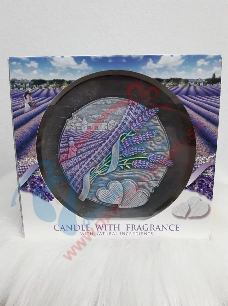 Sviečka levanduľový ovál 1