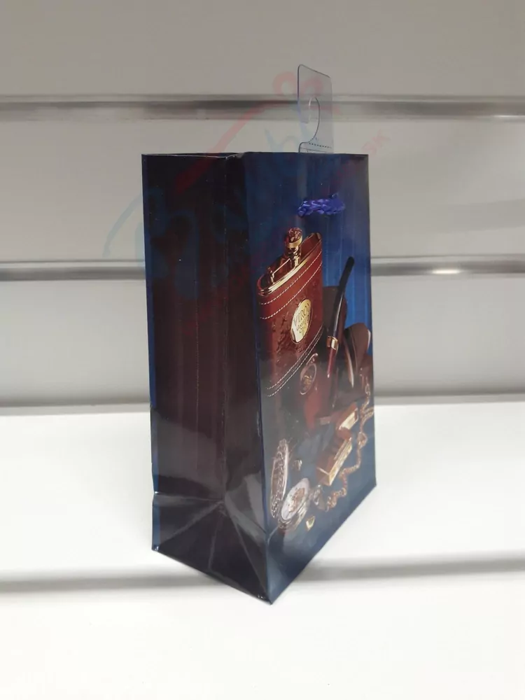 Darčeková taška modrá s fajkou