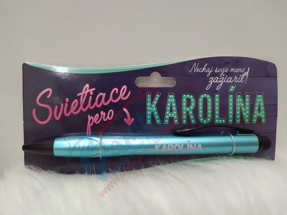 Svietiace pero Karolína