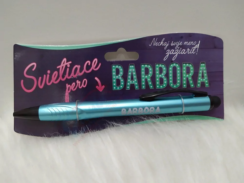 Svietiace pero Barbora