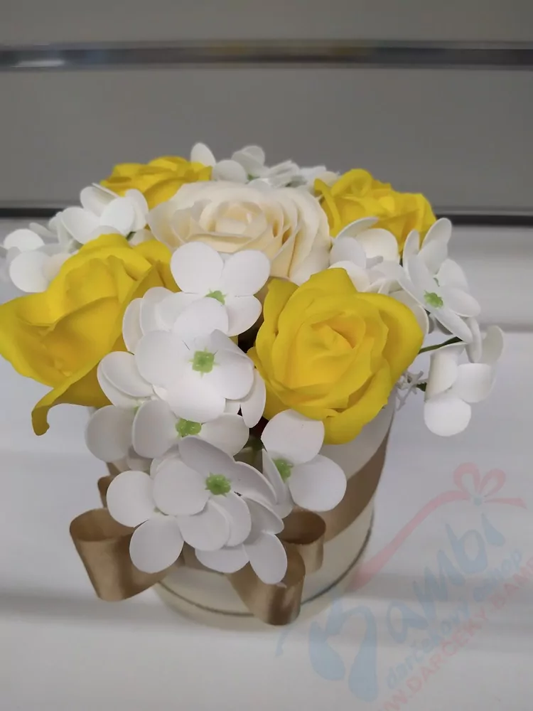 Zlatý mydlový flower box