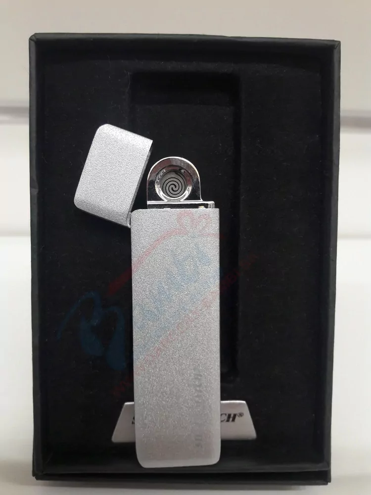 USB zapaľovač sivý