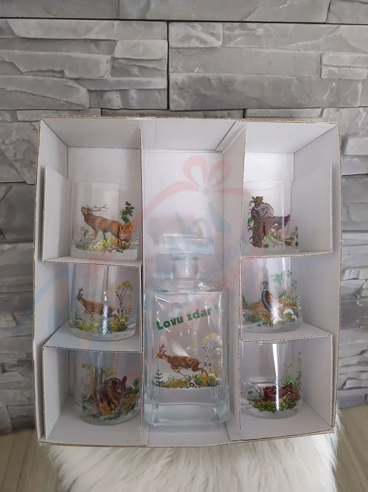 Darčeková sada na whisky pre poľovníka