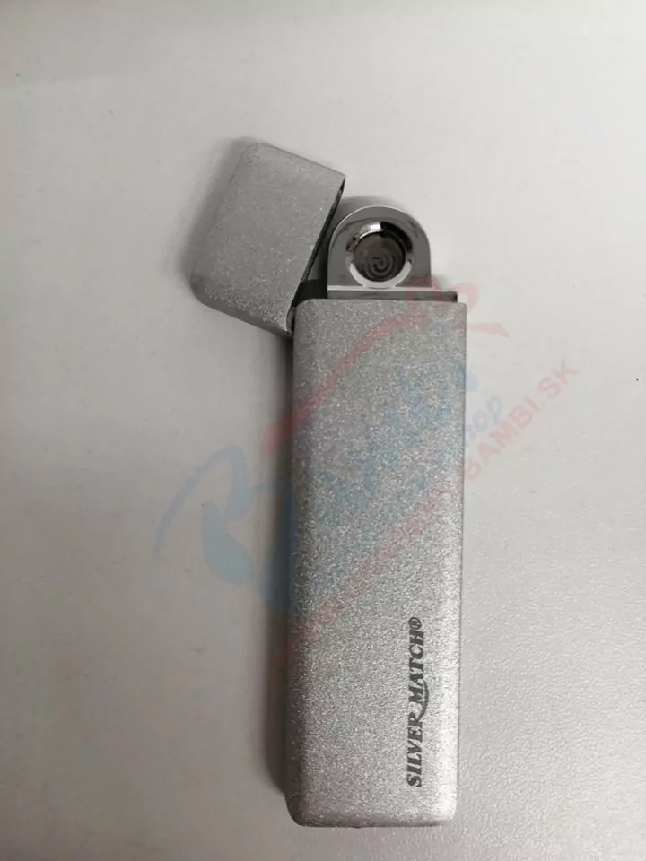 Strieborný USB zapaľovač